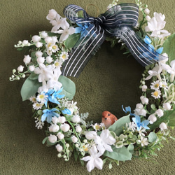商品名【葵衣】ゆきこ❤️ローズとすずらんのフラワーリース 春リース 0_8c512d2e81fe2cc94ed0145d3252