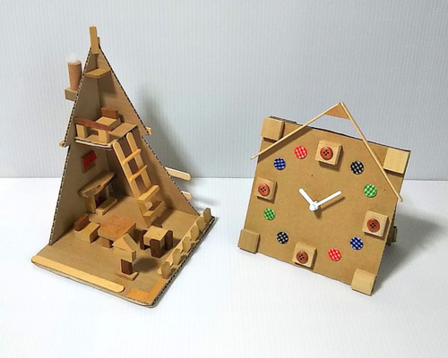 ミニチュアハウス時計 新品・未使用 】ミニチュア ドールハウス風 立て置き&壁掛け