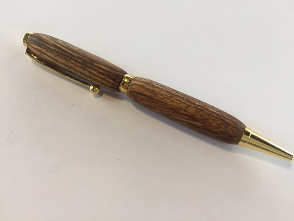木製ボールペン ゼブラウッド 02 名入れ可　 1枚目の画像