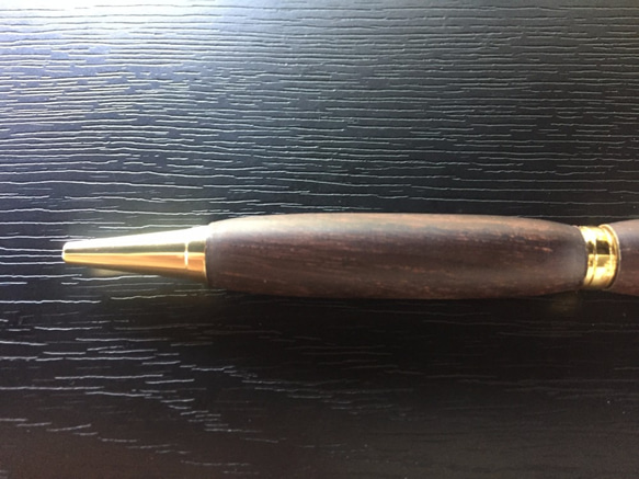 木製ボールペン 紫檀 シタン 07 名入れ可 4枚目の画像