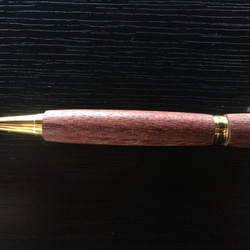 木製ボールペン パープルハート02 名入れ可 2枚目の画像