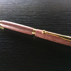 木製ボールペン パープルハート02 名入れ可 6枚目の画像