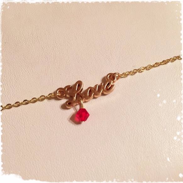 'Love'ブレスレット＊name bracelet... 4枚目の画像