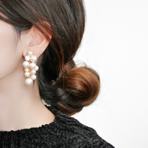 特集掲載】目で楽しむ葡萄 ピアス❈イヤリング226 COCOANGE葡萄ぶどう