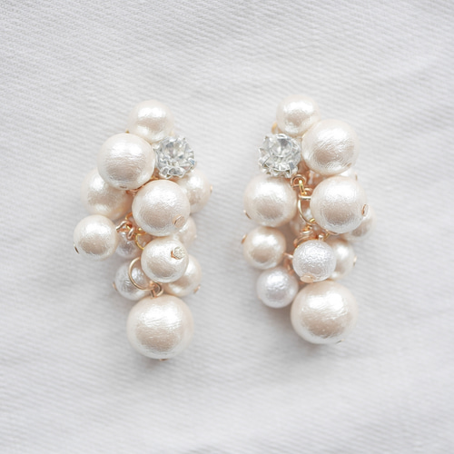 特集掲載】目で楽しむ葡萄 ピアス❈イヤリング226 COCOANGE葡萄ぶどう