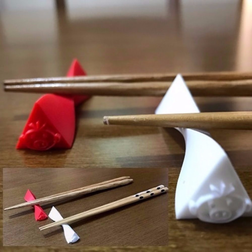 【メーカー直送】 3Dプリンタで作るオーダーメイドのオリジナル箸置き（四角形 テーブル用品