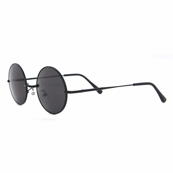 【大人気】 丸メガネ サングラス 丸眼鏡 丸サングラス ブラック 2枚目の画像