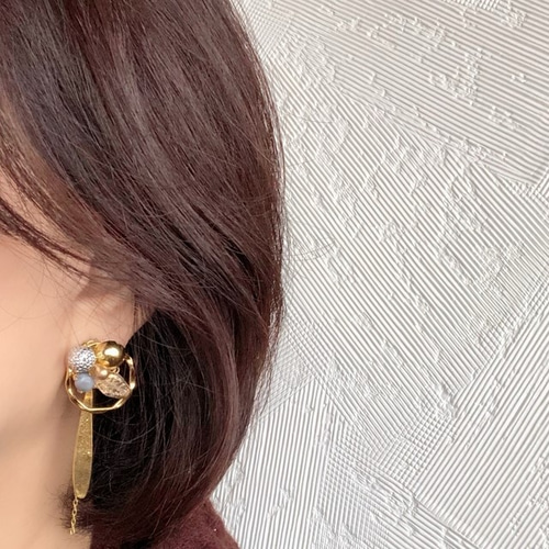 美品 J.W.ANDERSON ピアスバッグ 2WAY 美しく ブラック ゴールド