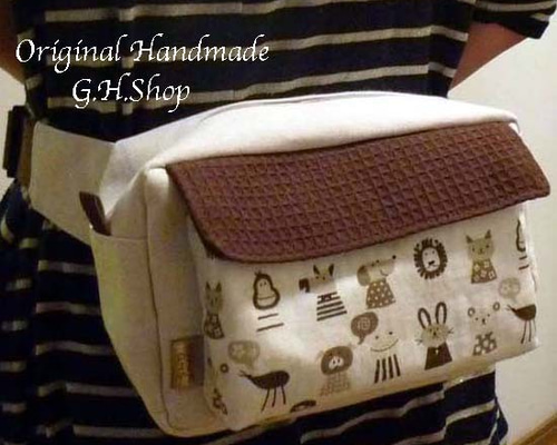 ハンドメイド　ボディーバッグ　ゴンちゃん 0_a3b15459f38efd11d95b44aa86cf