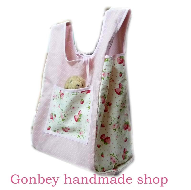 Ake〜☆レジ袋型マイバッグ　4点おまとめ☆22fabric