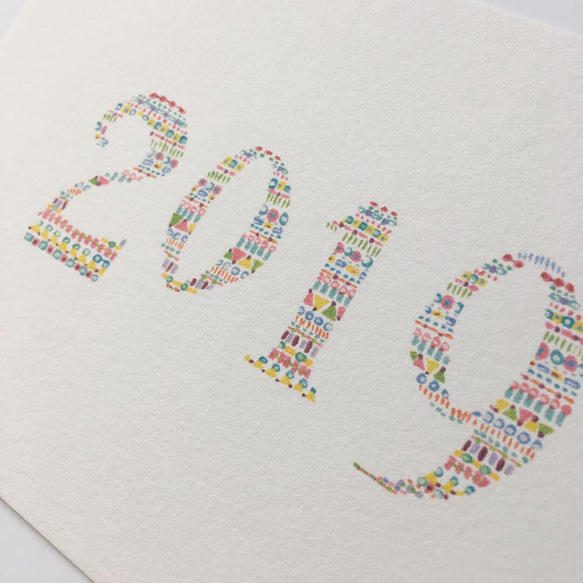 2019年カレンダー  はがきサイズ(両面７枚組) 5枚目の画像