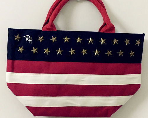 ロンハーマン RHC 星条旗 スウェード トートバッグ バック デニム スタッズ Ron Herman - Ron Herman USA 星条旗 スタッズ トート バッグ