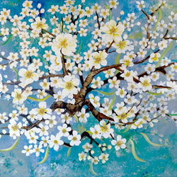 白梅 ~White Plum Blossom / 油畫Oil Plainting / 91.5 x 60.5cm 第1張的照片