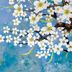 白梅 ~White Plum Blossom / 油畫Oil Plainting / 91.5 x 60.5cm 第4張的照片