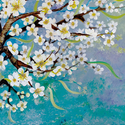 白梅 ~White Plum Blossom / 油畫Oil Plainting / 91.5 x 60.5cm 第5張的照片