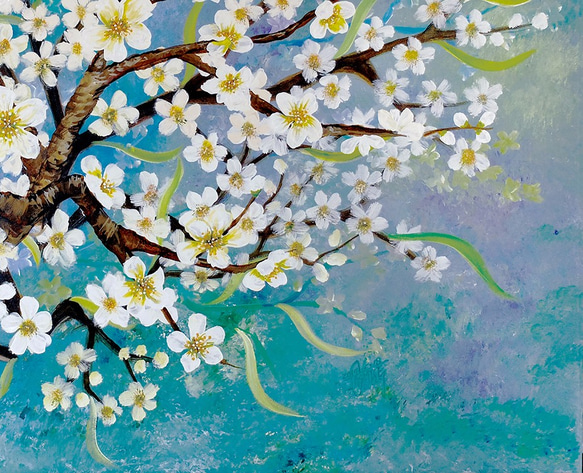 白梅 ~White Plum Blossom / 油畫Oil Plainting / 91.5 x 60.5cm 第5張的照片