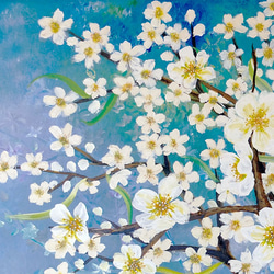 白梅 ~White Plum Blossom / 油畫Oil Plainting / 91.5 x 60.5cm 第6張的照片