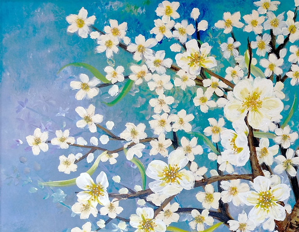 白梅 ~White Plum Blossom / 油畫Oil Plainting / 91.5 x 60.5cm 第6張的照片