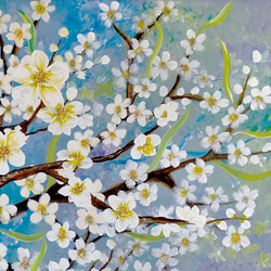 白梅 ~White Plum Blossom / 油畫Oil Plainting / 91.5 x 60.5cm 第7張的照片