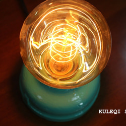 【Kuleqi Studio】湖水綠桌燈 / 工業風 / 生日禮物 第3張的照片