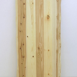 ロシア赤松・京都北山杉　オリジナル幅はぎ両耳付き天板2900☓750（脚なし・無塗装 DIY向け） 1枚目の画像