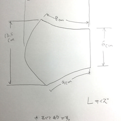 リネンコットンONサークルレースマスク（White・Lサイズ　インナーマスクポケット&調節機能付き) 5枚目の画像