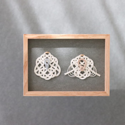 水引で結ぶ 雛のフレーム（桃の節句） 1枚目の画像