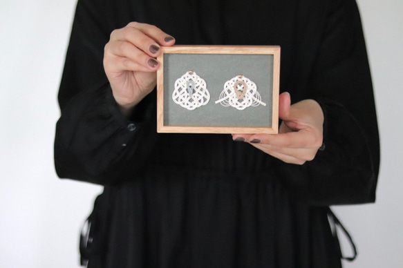 水引で結ぶ 雛のフレーム（桃の節句） 3枚目の画像