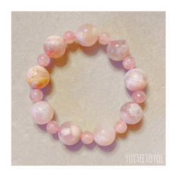 生命の循環】10月誕生石・ローズクォーツ・桜瑪瑙・天然石・クリスタル