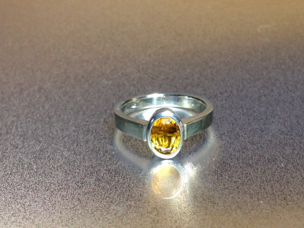 SV925☆シトリン☆ルース彫刻☆クロス☆シルバー925☆半貴石