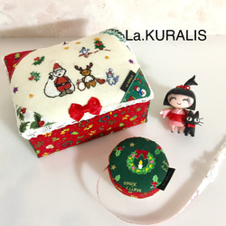 クリスマス刺しゅうのメジャー/サンタクロース/トナカイ/プレゼント/ギフト/ソーイング/クラリス/La.KURALIS 7枚目の画像