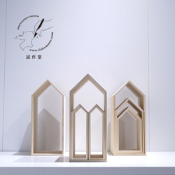 ブックハウス end / 桐のブックエンド 5枚目の画像