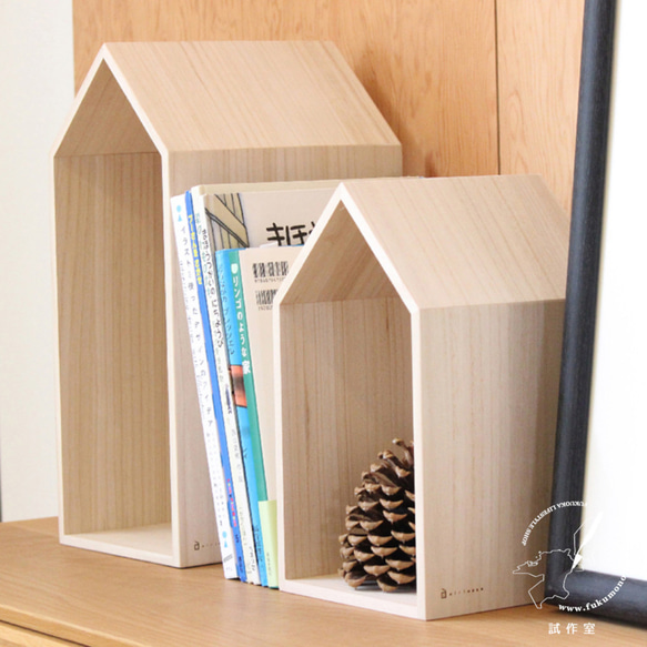 ブックハウス M / 桐のブックエンド 1枚目の画像
