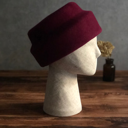 Switch beret/velour/raspberry 3枚目の画像