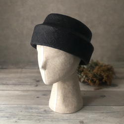 夏帽 switch beret/black 2枚目の画像