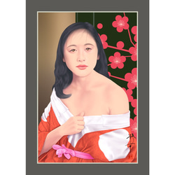 春告草（美人画・A2サイズ） 春告草（美人画・A2サイズ） 絵画 美しき艶めき 通販 3855577｜Creema