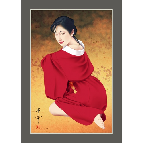 菖蒲（美人画・A2サイズ） - 絵画 - 絵画