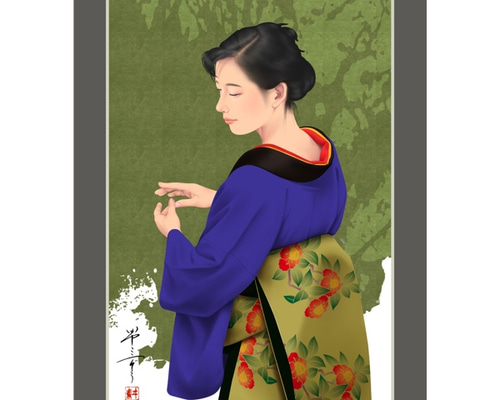 舞（美人画・A2サイズ） 絵画 美しき艶めき 通販 3982448｜Creema