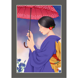 妖艶（美人画・A2サイズ） 絵画 美しき艶めき 通販 3944565