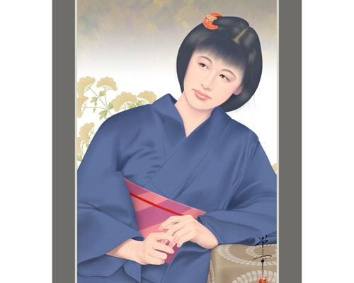 思い草（美人画・A2サイズ） 0_7168001a118e177304d119f0c3d9