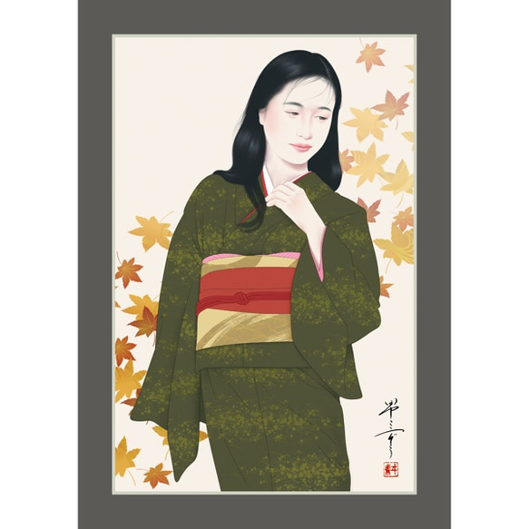 風車（美人画・A2サイズ） 風車（美人画・A2サイズ） 風車（美人画・A2サイズ） 風車（美人画・A2