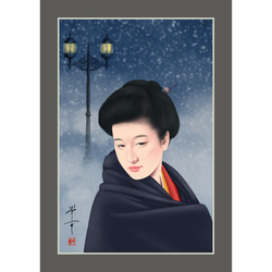 桜さくら（美人画・A2サイズ） 絵画 美しき艶めき 通販 3982441