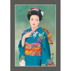 菖蒲（美人画・A2サイズ） 絵画 美しき艶めき 通販 9671458