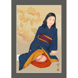 花笑み（美人画・A2サイズ） 桜さくら（美人画・A2サイズ） 絵画 美しき艶めき 通販 3982441