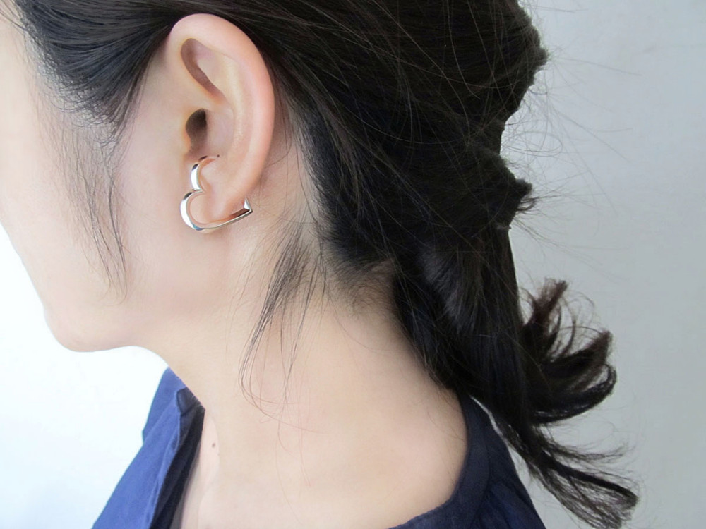 ハートのイヤーカフ