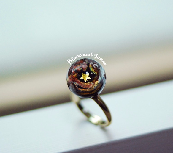 觸得到的星星, 原創宇宙戒指, Catch a Star, Galaxy ring, Space jewelry 第2張的照片