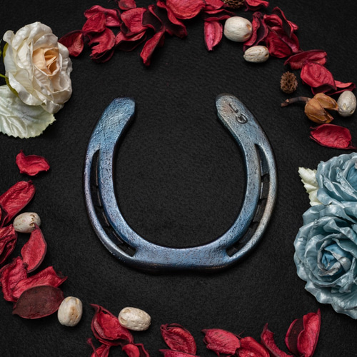 幸運を呼ぶホースシュー】世界に一つだけの色「ブラストブルー」蹄鉄