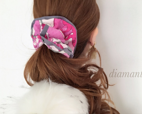 PUCCI マルチカラー　ヘア　シュシュ EMILIO PUCCI エミリオプッチ シュシュ HAIR TIE L レディース
