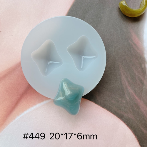 シリコンモールド #449 ひし形 レジン・樹脂 TutuPiggyParts 通販