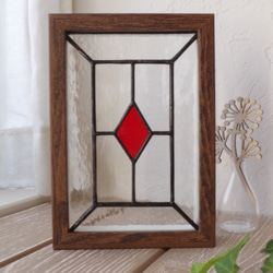 ステンドグラス◆カラフル屋根の小さな街並み◆ハンドメイト品 ステンドグラス◇カラフルなお家の街並み◇ハンドメイト品